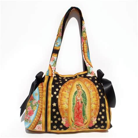 mexican guadalupe virgin mary panel bag purse etsy