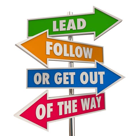 Lead Follow Or Get Out Of The Way — Morningstar Communications