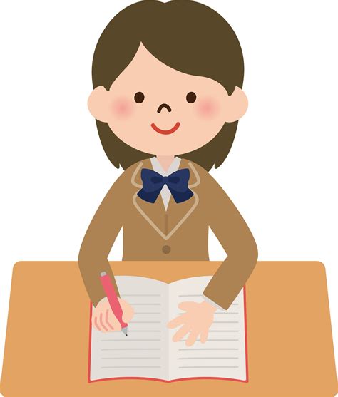 Ted Student Cliparts Girl Studying Clip Art Transparent Png Clip