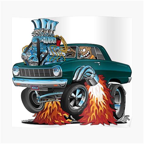 American Muscle Car Posters Redbubble