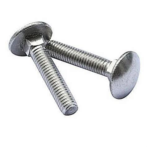 Round Stainless Steel Carriage Bolts Material Grade Sas1010 Size 6