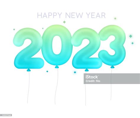 새해 복 많이 받으세요 2023 풍선 2023년에 대한 스톡 벡터 아트 및 기타 이미지 2023년 풍선 12월 31일