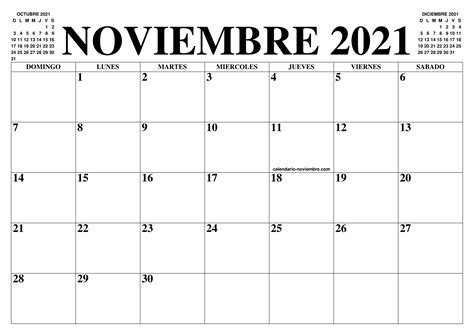 Calendario Noviembre Y Diciembre De 2021 | calendario apr 2021