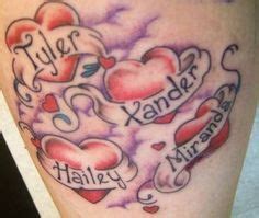 There is no better way to show your love for another than to tattoo it to your body. multiple name tattoo designs - Google Search | Heart ...