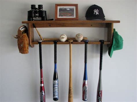 Maybe you would like to learn more about one of these? Baseball Bat Rack Decorative Wall Shelf Display 5 bats ...
