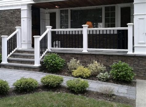 How to install deck railing with modern black balusters. Outdoor Vinyl PVC/Aluminum Railings | Liberty Fence & Railing