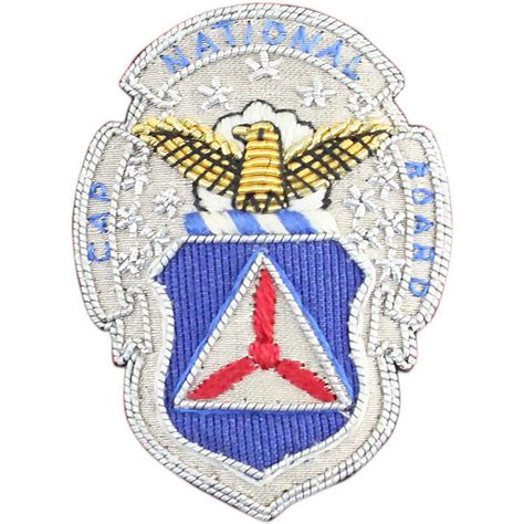Civil Air Patrol National Board Badge Embroidered In Bullion Vanguard