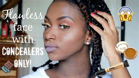 Flawless Face Using Concealers Only Stay Matte All Day Youtube
