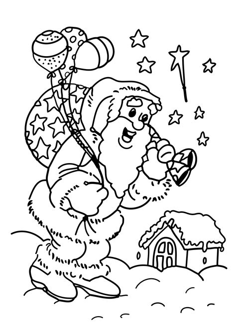 Coloriage à imprimer gratuitement sur coloriage à imprimer du net, plusieurs milliers de coloriages pour enfant classé par thème. Coloriage père Noël cadeau à imprimer