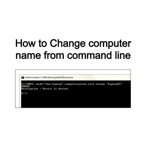 3 ways to find the computer name from command line in windows 10 How to Change computer name from command line - Get IT ...