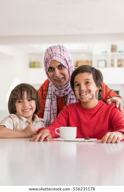 Happy Muslim Middle Eastern Mother Son Stock Photo Shutterstock