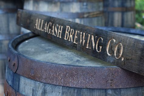 Custom Whiskey Barrel Stave Sign Engraved And Made For Allagash Brewing