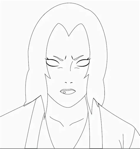 How To Draw Lady Tsunade Drawing In 11 Easy Steps