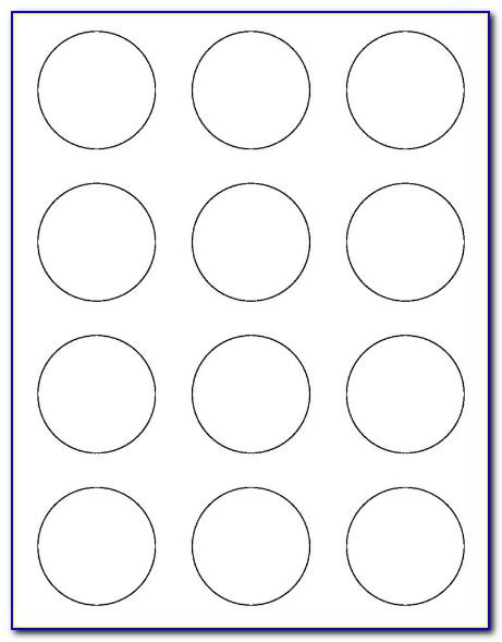 Avery Round Labels Template 22807
