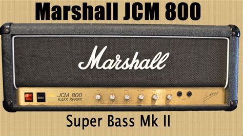 Marshall Jcm 800 Super Bass With Fender Precision Bass Youtube