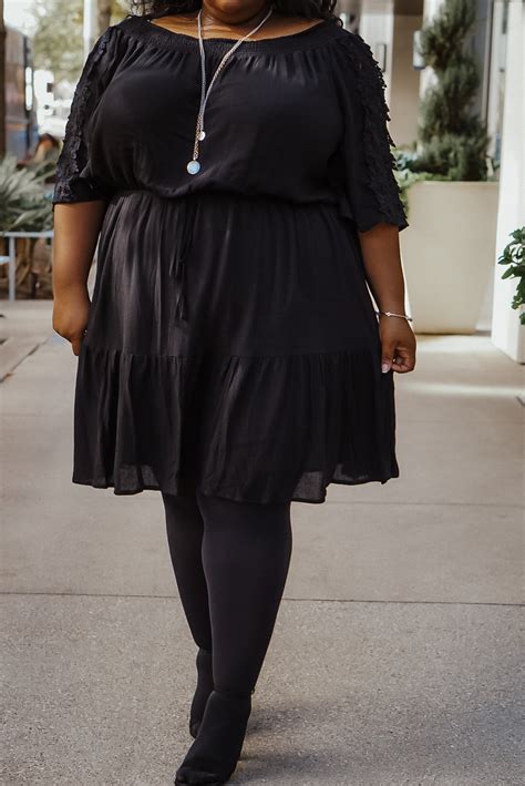 Plus Size Black Winter Dresses For 2020 From Head To Curve