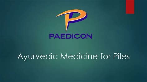 ppt ayurvedic medicine for piles powerpoint presentation free download id 10303473