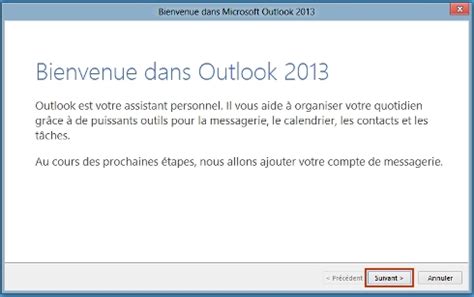 Outlook 2013 PC Configurer Un Compte De Messagerie Assistance Orange