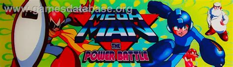 Mega Man The Power Battle Arcade Artwork Marquee