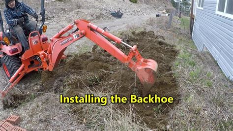 Removing 3 Point Hitch Installing Backhoe On Kubota Tractor Youtube