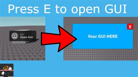How To Make A Hold E To Open Gui In Roblox Studio Youtube