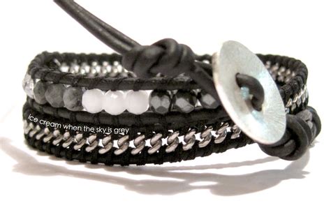 May 05, 2020 · diy hemp bracelets are an easy and affordable craft suitable for all ages and abilities. ice cream when the sky is grey: DIY Bracelet: Chain Mix 2 Wrap Leather Bracelet (Chan Luu Style ...