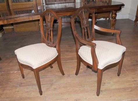 Beautiful dining room sets, tables with chairs or bench. Mahogany Dining Table Chairs Victorian Extender & Sheraton ...