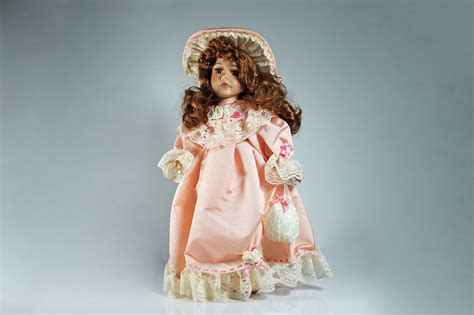 Porcelain Doll Dan Dee Collector S Choice Victorian Pink Dress 16 Inch Bisque Porcelain