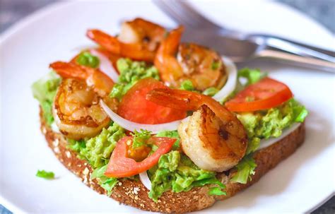 Grilled Shrimp Avocado Toast Recipe — Eatwell101