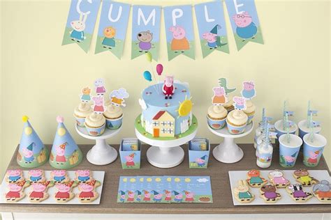 Karas Party Ideas Peppa And George Pig Birthday Party Karas Party Ideas