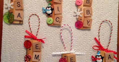 Scrabble Ornaments Another Idea Taken From Pinterest Christmas