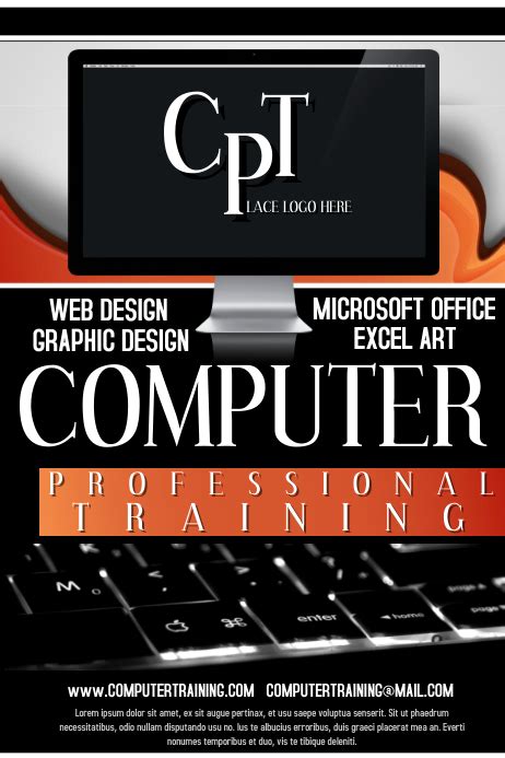 Computer Training Template Postermywall