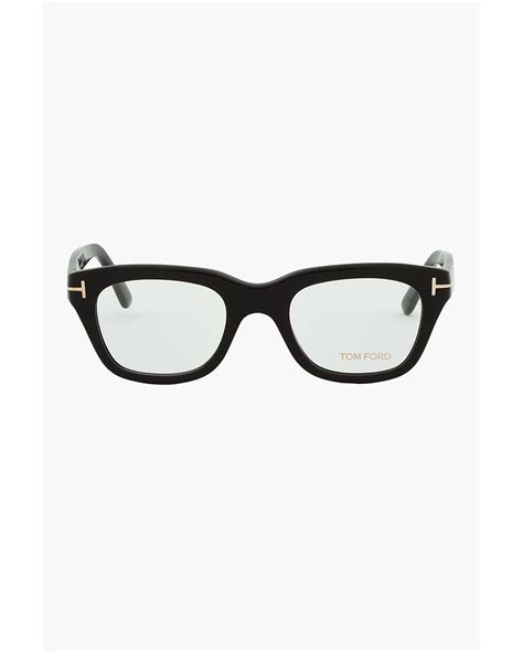 Tom Ford Black Thick Frame Cat Eye Glasses For Men Lyst