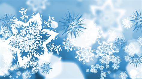 Snowflakes Illustration Vector Blue Winter Snowflakes Hd Wallpaper