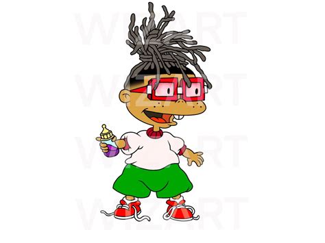Chuckie Finster African American Rugrats Png Svg File Instant Etsy