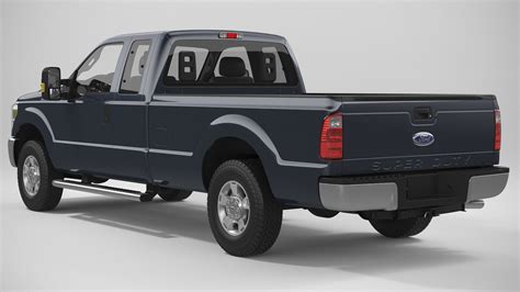 Ford Super Duty 2016 F250 Supercab 3d Model Cgtrader