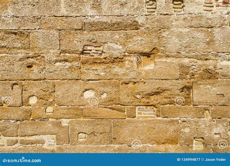 Ancient Brick Wall Texture Stock Image Image Of Detail 134994877