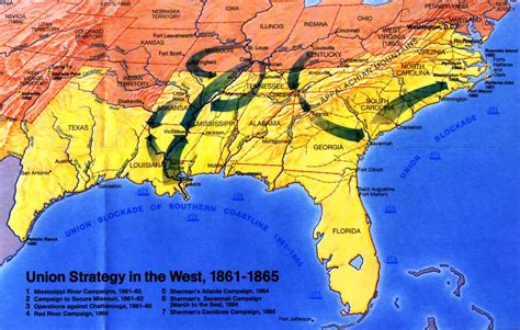 Civil War In America Timeline Of Battles