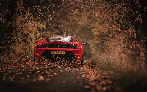 Download Wallpaper 2560x1600 Ferrari Scuderia Racing Red Rear View