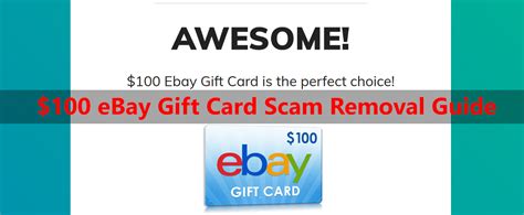 To use this gift card, you must have a u.s. $100 eBay Gift Card Scam REMOVAL GUIDE