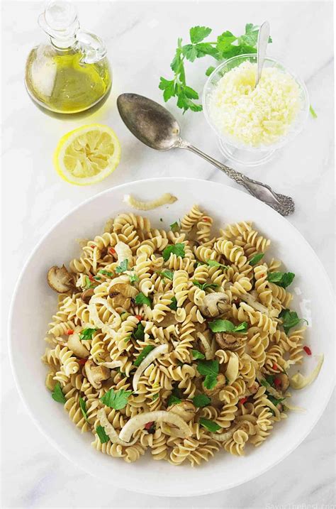 Kamut Whole Grain Pasta Spirals With Fennel And Mushrooms Savor The Best