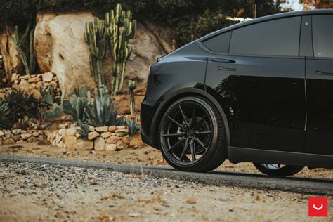 Tesla Model Y Hybrid Forged Series Hf 3 Vossen Wheels