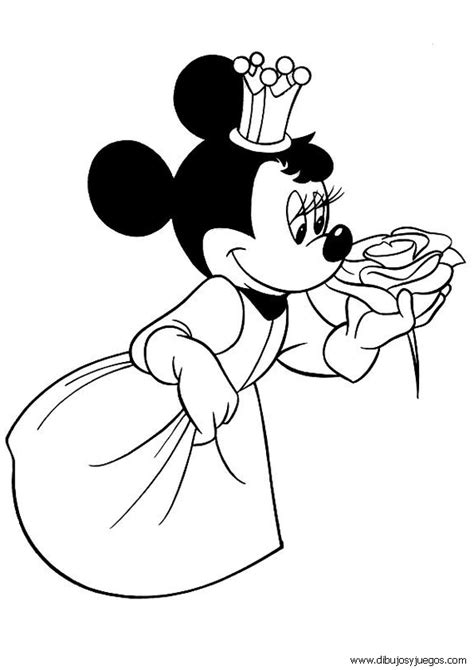 Dibujos De Minnie Mouse 006 Dibujos Y Juegos Para Pintar Y Colorear
