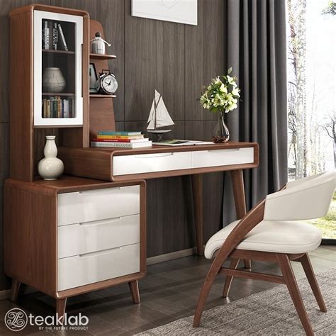 Buy Modern Teak Wood Design Study Table Desk With Chair Online Teaklab