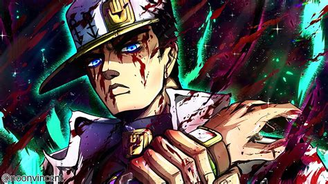 1080p Free Download Jotaro By Noonvincent ️ Stardustcrusaders