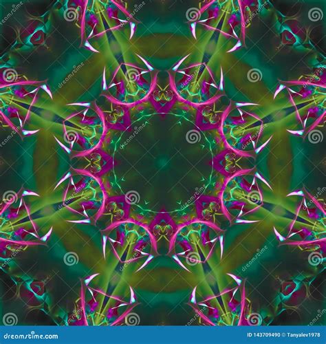 Abstract Kaleidoscope Pattern Card Ornament Energy Concept Ornament