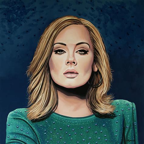 Adele Painting 3 Painting By Paul Meijering Fine Art America