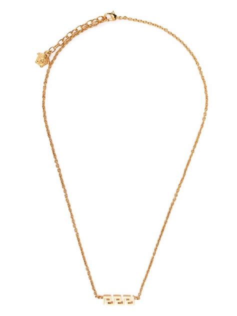 Versace Greca Chain Necklace Farfetch