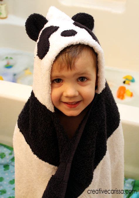 Make A Panda Bear Hooded Towel ~ Creative Green Living Baby Deer