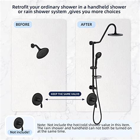 Homelody Shower System With 8 Rain Shower Head 5 Function Shower Head